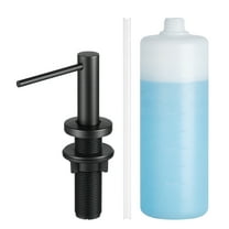 VEVOR Soap Dispenser for Kitchen Sink, Stainless Steel Built in Sink Soap Dispenser with 17OZ Refillable Bottle, Countertop Dish Soap-Dispenser with 360° Rotation Pump Head, for Kitchen Bathroom