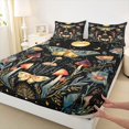 thumbnail image 3 of Manfei Moon Sun Stars Full Size Sheets 4-Piece for Teens Adults,Flowers Mushroom Moth Breathable Bed Sheets,Bohemian Theme Lightweight Sheet Sets,Luxury Bedroom Decor, 3 of 7