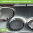 thumbnail image 2 of Unique Bargains 2 Pcs Universal 2.5 Inch Speaker Grills Mesh for Audio Subwoofer 65x4mm Grille without Frame Black, 2 of 8