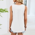 thumbnail image 6 of enyan Women's Double Lined Basic Tank Top Adjustable Spaghetti Straps Sleeveless Camisole Shirts Women Athletic Tops,White,XL, 6 of 7
