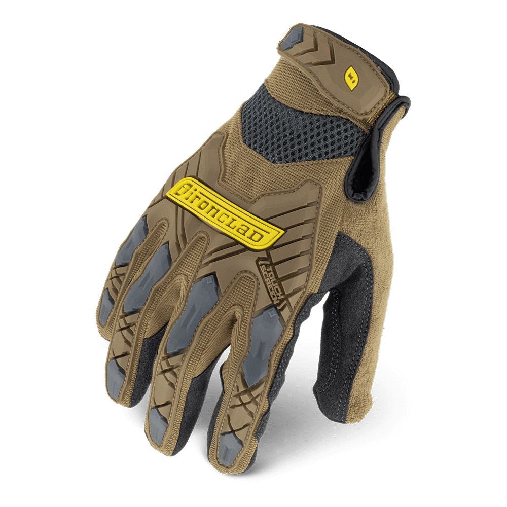 Ironclad Ironclad Command Touch Screen Impact Work Gloves; Brown