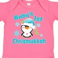 thumbnail image 4 of Inktastic Baby's 1st Chrismukkah with Cute Baby Penguin and Snowflakes Boys or Girls Baby Bodysuit, 4 of 5