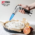 thumbnail image 2 of Butane Kitchen Torch Lighter Cooking Refillable Torch with Adjustable Flame and Safety Lock for Desserts BBQ Kitchen (Butane Gas Not Included) (Sliver), 2 of 7