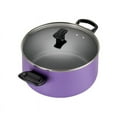 Farberware Dishwasher Safe Nonstick 15 Piece Cookware Set in Purple