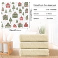 thumbnail image 6 of Yayeee 6 Pack Kitchen Dish Cloths Set for Washing Soft Drying Absorbent Microfiber Towels, Green Christmas House, 6 of 9