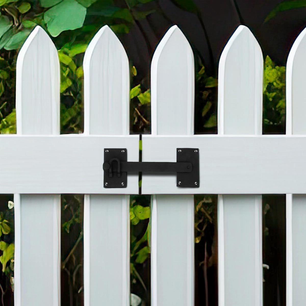 Black Iron Gate Flip Latch 12" Large Antique Two Sided Flip Locks Rust Resistant Barn Door and Fence Gate Latches w/Hardware Renovators Supply