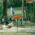 thumbnail image 6 of YOHAVEN Bird Bath Feeder Stand 20"x8" Iron Garden Bird Feeder Retractable Height Adjustable Bird Bath Flower Insert for Patio Yard Lawn Outdoor Decoration Garden Decor Attracting Birds, 6 of 6