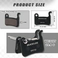 thumbnail image 3 of 2/4 Pair BUCKLOS Bike Disc Brake Pads BRP-02 MTB Mountain Road Bicycle Disk Brake Pads for Zoom/Shimano Deore XT XTR LX SLX Hone Alfine Saint E-Bike Resin Creamic Semi-Metallic, 3 of 6