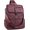 Wine Red Retro Style, variant on Laptop Backpack for Women Leather Travel Backpack with Laptop Compartment, Designer PU  Laptop Bag