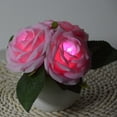 thumbnail image 4 of Artificial Rose Flowerpot Night Light Tulip Led Table Lamp For Home Bedroom Decor, 4 of 12