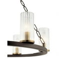 thumbnail image 4 of 6 Light Medium Chandelier With Mid-Century/Retro Inspirations 23 Inches Tall By 25 Inches Wide     -Traditional Installation Kichler Lighting 52107Oz, 4 of 6