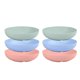 thumbnail image 1 of 6-Pieces Whisker Fatigue Cat Bowl - 5.5 Inch Shallow Cat Food Dish Wide Cat Wet Feeding Bowls, PET Plate for Kittens, 1 of 5