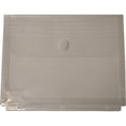thumbnail image 1 of Filexec Poly Envelope- 3-Hole Punched To Fit In 3-Ring Binder- Clear- Pack 12, 1 of 3