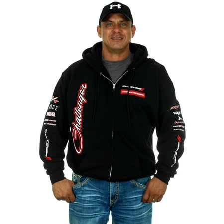 Doggie Sweatshirt - Men's Dodge Challenger Zip Up Hoodie