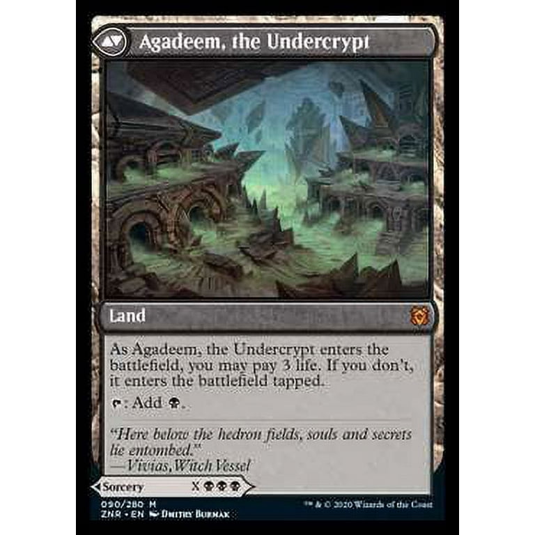 MtG Zendikar Rising Mythic Rare Agadeem's Awakening // Agadeem