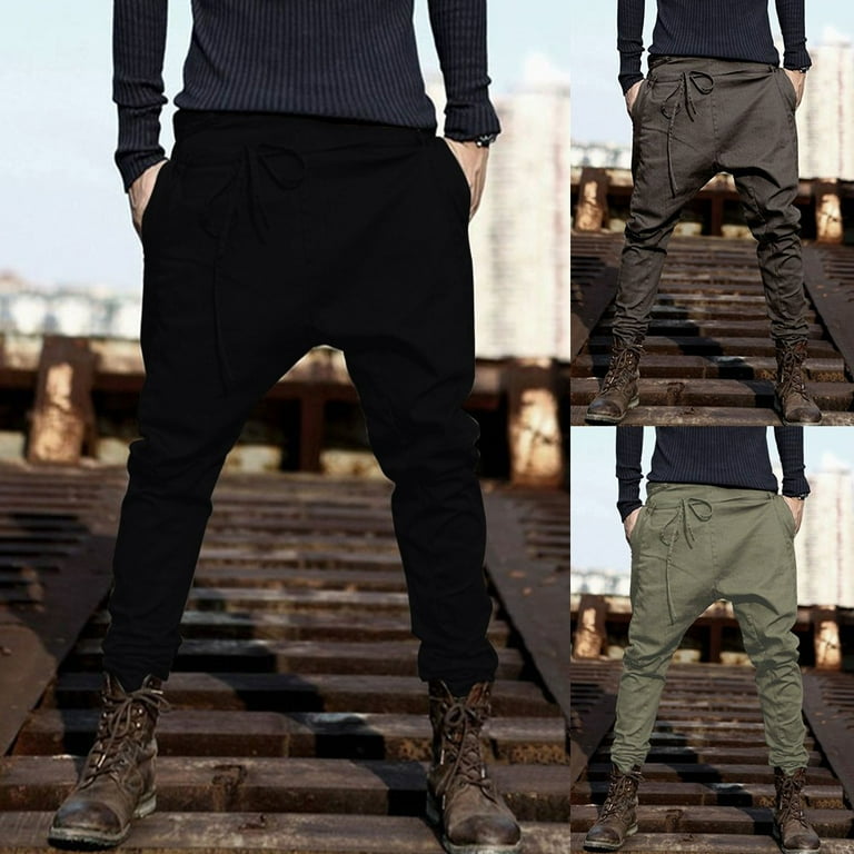 Skinny harem sales pants mens