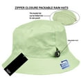 thumbnail image 2 of Angela & William Waterproof Packable Rain Hat with Zippered Closure, 2 of 26