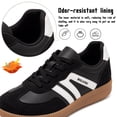 thumbnail image 4 of BERANMEY Women's Retro Fashion Sneakers Comfortable Casual Anti Slip Platform Low-Top Sneakers Lace Up Memory Foam Tennis Walking Skate Shoes, 4 of 9