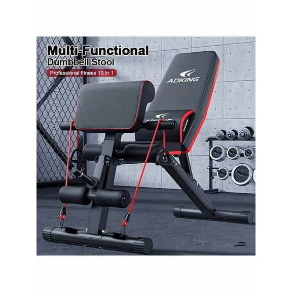 Heavy-Duty Metal Fully Folding Fitness Bench | 800LBS Capacity, Stable for Bench Press, Dumbbell Workouts & Full-Body Training