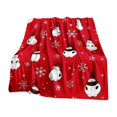 thumbnail image 2 of Décor de Noëlcouverturecouverture en Flanelle de Noël Douce et Confortable Couverture de Noël Salon Canapé Chambre Couverture Couverture pour Enfants Couvertures de Lit Flocons Rouges Bonhomme de Neige de Noël Douce et Confortable Couverture Simple Flanelle Duveteuse, 2 of 7