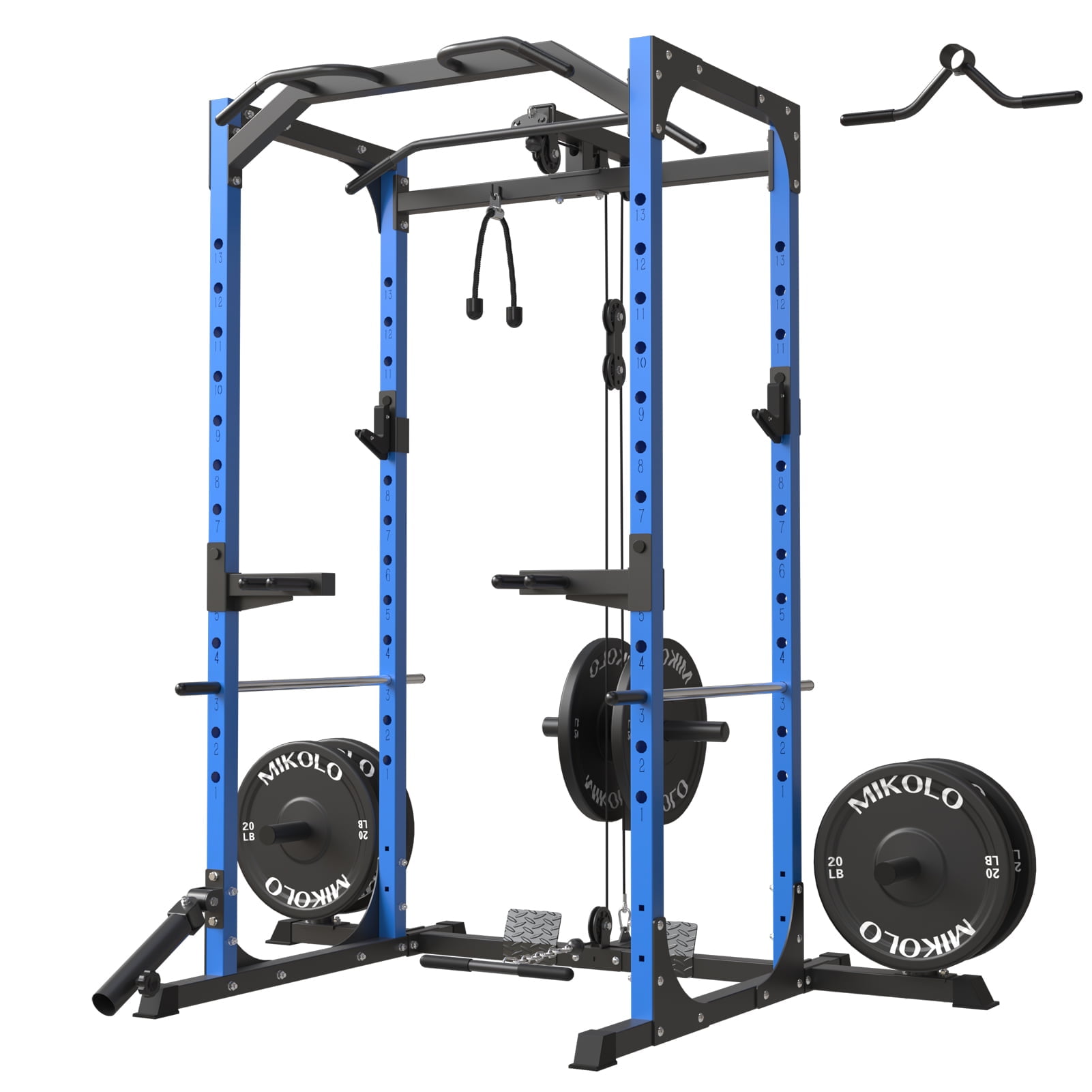Smith Machine Power Rack|Black/Weight Bench|Black/Barbell|Black/370 LBS Weight Plates