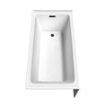 thumbnail image 4 of Wyndham Collection WCBTW16030RMBTRIM 60 x 30 in. Grayley Alcove Bathtub with Right-Hand Drain & Overflow Trim in Matte Black, White, 4 of 7