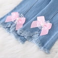 thumbnail image 6 of Kids Girls Personality Fashion Pants Elastic High Waist Wide Leg Denim Pants Girls Jeans for Toddler Girls 5-6 Years, 6 of 8