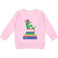 thumbnail image 2 of Inktastic Bookworm Girls Reading Toddler Sweatshirt, 2 of 4