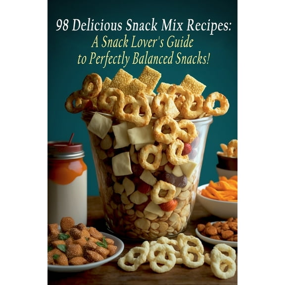 98 Delicious Snack Mix Recipes: A Snack Lover's Guide to Perfectly Balanced Snacks! (Paperback) by The Tiki Bar Kamo