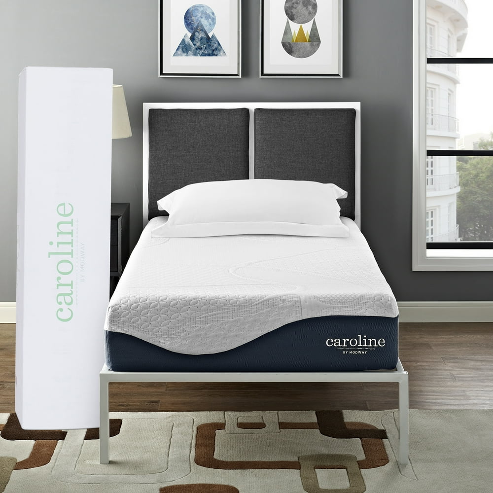 Modway Caroline 10" TripleLayer Memory Foam Mattress,Twin Walmart
