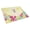 White, variant on Easter Eggs English Bulldog Red Glass Cutting Board - Large