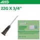 thumbnail image 5 of Aguja de inyección desechable estéril 22G X 3/4 para animales, 5 of 6
