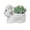 White, variant on Highland Cow Planter,Simulated Animal Design,Cute Flower Pot for Succulents,Small Plants,Home,Garden,Desk Decoration