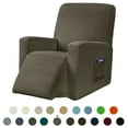 thumbnail image 1 of Subrtex Stretch 1-Piece Recliner Chair Cover Textured Grid Slipcover with Pockets, 1 of 6