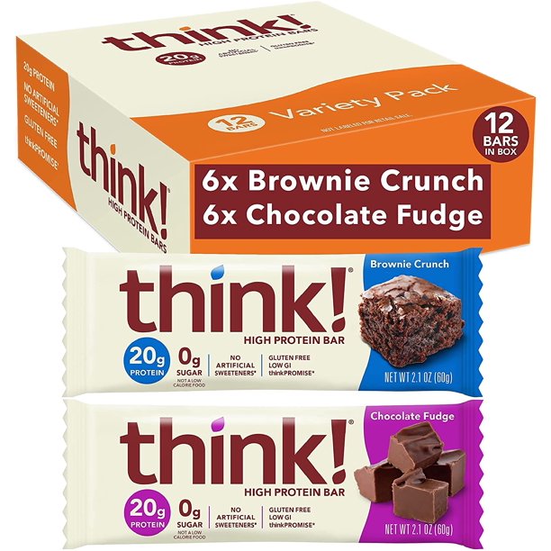 think! Protein Bars High Protein Snacks, Gluten Free, Sugar Free
