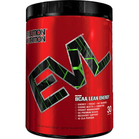 Evlution Nutrition BCAA Lean Energy - High Performance, Energizing Amino Acid Supplement for Muscle Building, Recovery, and Endurance, 30 Servings, Cherry (Best Bcaa Supplement For Building Muscle)