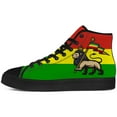 thumbnail image 3 of Aidianart Mens Rasta High Top Canvas Sneakers High Top Shoes Size 12, 3 of 5