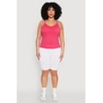 thumbnail image 3 of Womens Plus Size Seamless Ribbed V Neck Cami, 3 of 5