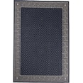thumbnail image 1 of Furnish My Place Outdoor Collection Geometric Area Rug - 7 ft. 10 in. x 10 ft. Black, Contemporary Style Water Proof Rug for Garden, Bedroom, Patio, Balcony, 1 of 6