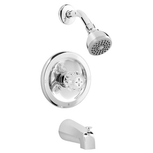 Belanger EBA90BCP Bathtub / Shower Faucet, Polished Chrome Finish, 1
