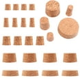 TUIBELYN Natural Wood Cork Bottle Stoppers for Crafts & Beverages