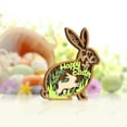 thumbnail image 3 of Easter Bunny Decorations Wooden Rabbit Shaped Tabletop Figurines, Cute Easter Bunny Signs for Indoors Outdoors Spring Home Decor, Garden Mantel Party Decor Enhances Your Home Atmosphere, 3 of 5