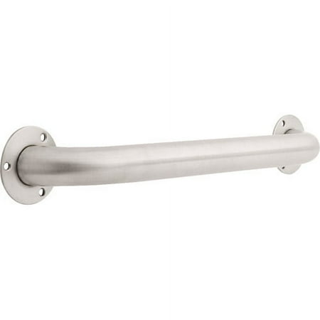 Safety First 1-1/2" Diameter Exposed Mount Grab Bar, Stainless Steel