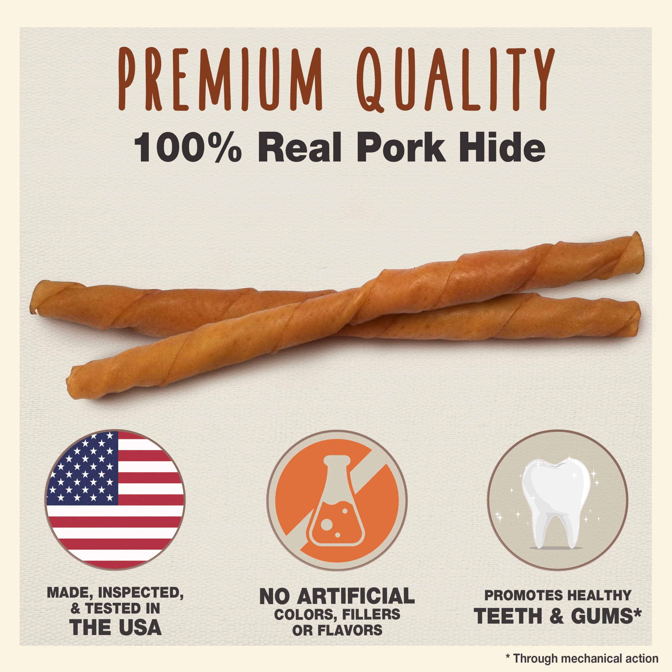 Cadet Gourmet Pork Hide Rolls (5 Count)