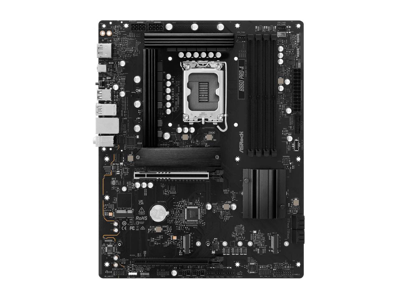 ASRock B860 Pro-A LGA 1851 Intel B860 SATA 6Gb/s DDR5 Intel Core Ultra  ATX Motherboard