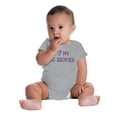 thumbnail image 4 of I Love My Big Brother Younger Sibling Romper Boys or Girls Infant Baby Brisco Brands 18M, 4 of 6