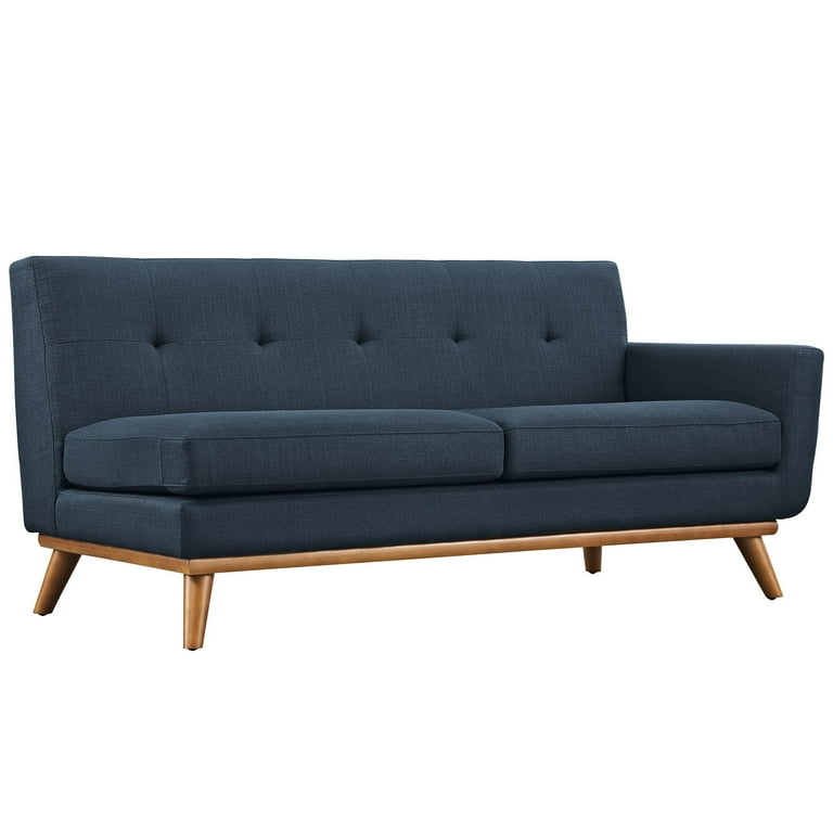 1/26迄 rikoao sofa navy Ktaxon 3 Seat Mid Century Modern Linen Sofa, Navy Blue with