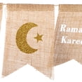 thumbnail image 4 of Jute Burlap Banner, Eid Mubarak Banner Perfect Design Natural Feeling  For Gift For Collector, 4 of 8