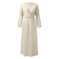 thumbnail image 3 of Hauaitttt Women's Long Sleeve Dress Vintage Pullover Abaya Prayer Clothes Beads Dresses for Women Nation of Islam Clothes Dress Women Sleeves Designs for Dresses under Scarf Hijab Womens Dresses Size, 3 of 4