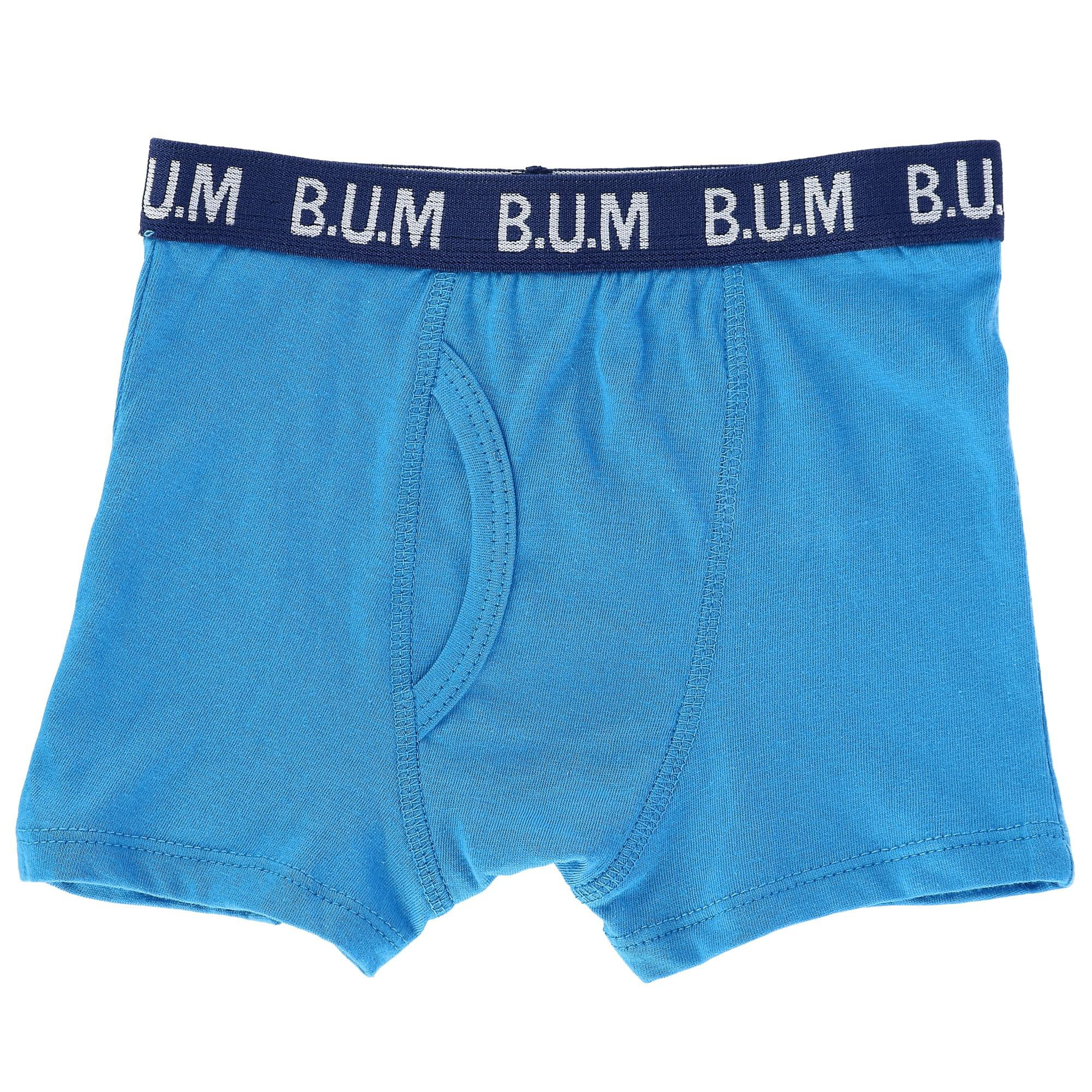 5 Pair Pack Boys Boxer Brief Underwear B.U.M